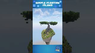 Simple Floating Island  Minecraft Build [upl. by Nner644]