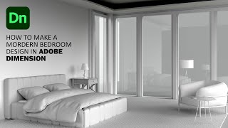 Adobe Dimension 32  3D Bedroom Interior Design speed build  Adobe Dimension [upl. by Gipps]