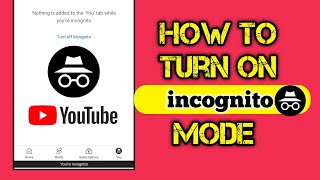 How to Use incognito Mode in YouTube  Pfix [upl. by Mickey978]