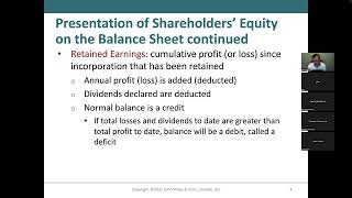 Prepare the shareholders’ equity section of the balance sheet and calculate return on equity [upl. by Drhcir]