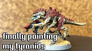 finally painting a tyranid from the leviathan box [upl. by Ardnat943]