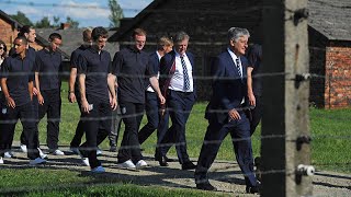 EURO 2012 England squad visit camp Auschwitz  FATV [upl. by Putnam749]