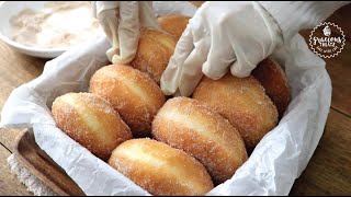 Amazing Soft Sugar Doughnuts Easy  Berliners Recipe  No Eggs [upl. by Lsil]