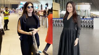 Bhumi Pednekar amp Nushrat Bharucha Spotted At Airport [upl. by Osgood]