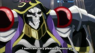 Fun time between Overlord and demiurge🤣  Best anime moments  Anime Kingdom [upl. by Anelegna]