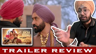 Trailer Review on Sucha Soorma  Babbu Maan  Amitoj Maan  Official Trailer jotmansuran [upl. by Sabah]