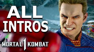 MORTAL KOMBAT 1 Homelander All Intros Dialogue Character Banter MK1 [upl. by Ajiram295]