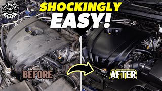 Easy Engine Bay Detailing  How To Wash Your Dirty Engine Bay With Two Products [upl. by Petie971]