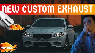 015  CUSTOM EXHAUST on BMW F10 535i  NEW ZLOY SOUND 🔥 [upl. by Buffo]