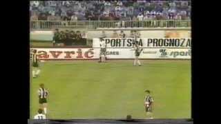 Prvenstvo Jugoslavije 198081  Partizan  Hajduk [upl. by Artapoelc654]