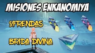 MISIONES ENKANOMIYA  OFRENDAS Y BRIDA DIVINA  Genshin Impact Esp [upl. by Lemrac]