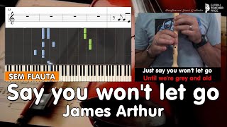 Say you wont let go James Arthur Educacao Musical Jose Galvao [upl. by Esnohpla]