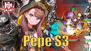 Arknights CN Pepe is hit harder  Pepe 3rd skills Showcase [upl. by Eibob]