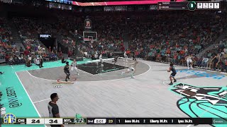 NBA 2K25 the W Mycareer career Anastasia with 3 steals PS5 [upl. by Gnolb]