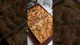 Easy noknead focaccia bread with rosemary amp salt [upl. by Nahoj]