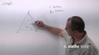 Inkugel einer Pyramide berechnen  V0906 [upl. by Nilyam952]