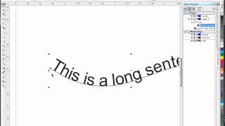 Corel Draw Tutorial  Fit Text To Path Curve Around Circle [upl. by Notsle]