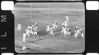 16mm Film  Chula Vista CA Hilltop High School Football  11101966 vs Chula Vista [upl. by Ahsatsana]