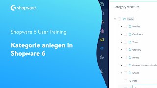 Kategorien anlegen Shopware 6 Tutorial [upl. by Vivia]