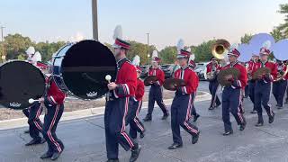 LT Drumline Football Team March Out Tenor Cam [upl. by Danialah]