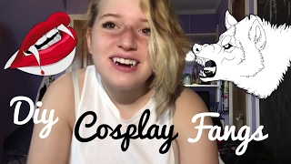 CHEAP AND EASY COSPLAY DIY fangs [upl. by Belier]