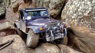 Jeep Scrambler Killing It Off Road  Cut Rock Watagans [upl. by Brooks403]