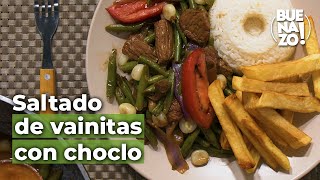 Saltado de vainitas con choclo  Buenazo [upl. by Ahsim]