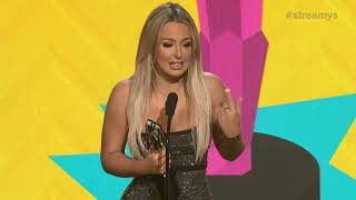 Tana Mongeau Accepts Creator of the Year for Shane Dawson  Streamys 2018 [upl. by Nahor]