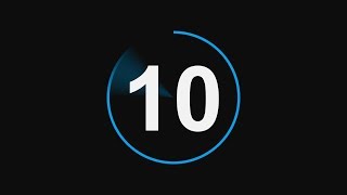 Countdown Timer 10 seconds with Sound Effect 4K Free Download [upl. by Alanah]