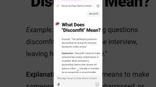 What Does quotDiscomfitquot Mean [upl. by Demetri]