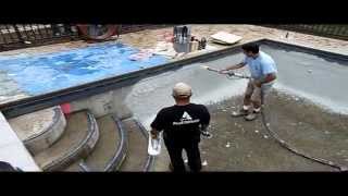 Swimming Pool Plastering Process  Oakbrook IL  Danna Pools Inc [upl. by Soutor]