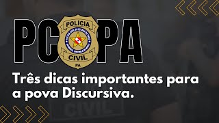 PCPA  Três dicas importantes para a prova Discursiva [upl. by Camroc]