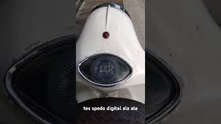 speedo digital vespa ala ala [upl. by Anovad]