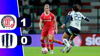 TOLUCA VENCE 1  0 A MONTERREY POR LA LIGA MX FEMENIL 2024  REY DEPORTIVO [upl. by Giaimo]