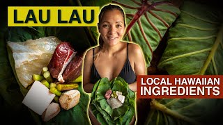 Lau Lau Bundles of local Hawaiian ingredients Kimi Werner Recipe [upl. by Ferri12]