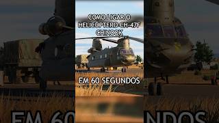 Como ligar o helicóptero Chinook em 60 segundos dcsworld dcs simulação helicoptero 60segundos [upl. by Alaet]