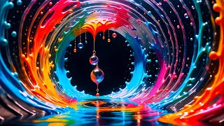 Into The Dream  Mesmerizing Ultra HD 4K Liquid Vibrant Art Screensaver No Sound Copyright Free [upl. by Lorsung960]