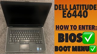 DELL LATITUDE E6440  How To Enter Bios Settings amp Boot Menu Options [upl. by Anyahs138]