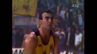 Galis vs Maccabi Tel Aviv  39 PTS 01021990 Euroleague [upl. by Einnal]