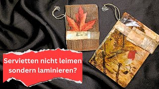 Herbstliches MiniJournal mit laminiertem Cover [upl. by Victorie198]