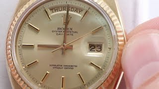 How to Set Day amp Date on Your Rolex Watch [upl. by Ednew]