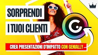 Come CREARE PRESENTAZIONI INTERATTIVE 🤩 con GENIALLY Tutorial Italiano [upl. by Marla]