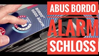 NEU Abus Bordo ALARM Schloß mit 100db und Erschütterungssensor [upl. by Gimpel39]