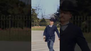 Theodore Roosevelt in 1897  Restored Footage [upl. by Tychonn]