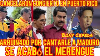 Al cantante Bony Cepeda le fue cancelado su Concierto en Puerto Rico por no cumplir con el contrato [upl. by Illil627]