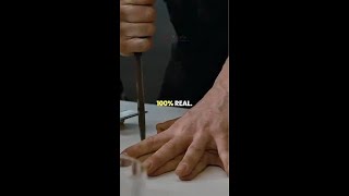 Aliens Knife Trick Prank Bill Paxtons Genuine Shock [upl. by Ydarg489]