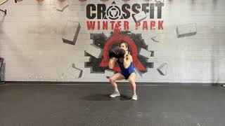 Backpack Thrusters  CrossFit Winter Park [upl. by Oiuqise]