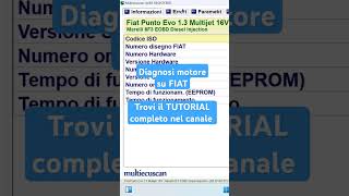 Diagnosi motore su Fiat by MultiEcuScan [upl. by Giles609]