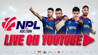 Live  NPL Auction 2024 । Nepal Premier League [upl. by Wake]