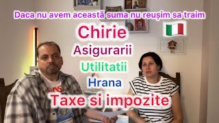 Cheltuieli lunare pentru a supraviețui in Italia 2024 chirie gaz curentul electric etc [upl. by Vitkun485]